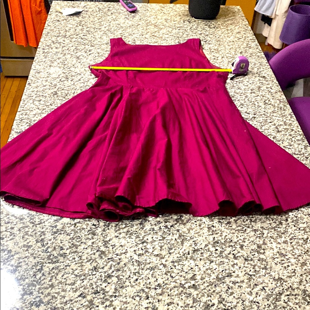 Elegant Women's a line  Dress in Rich Magenta
